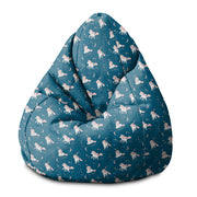 Sitzsack Birnenform Magisches Pinkes Einhorn-S-Samt