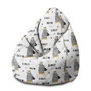 Sitzsack Birnenform Miś Superbohater-M-Samt