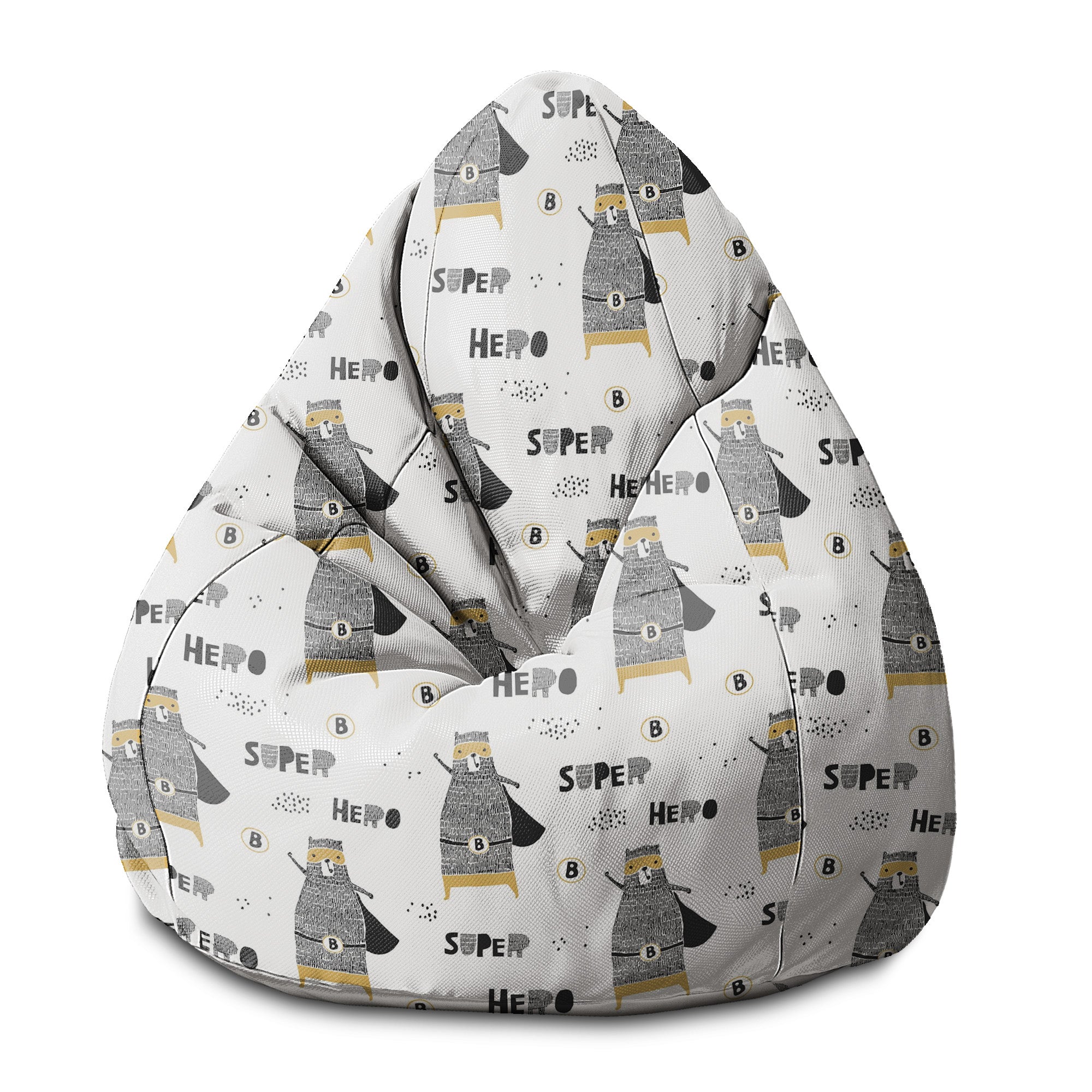 Sitzsack Birnenform Miś Superbohater