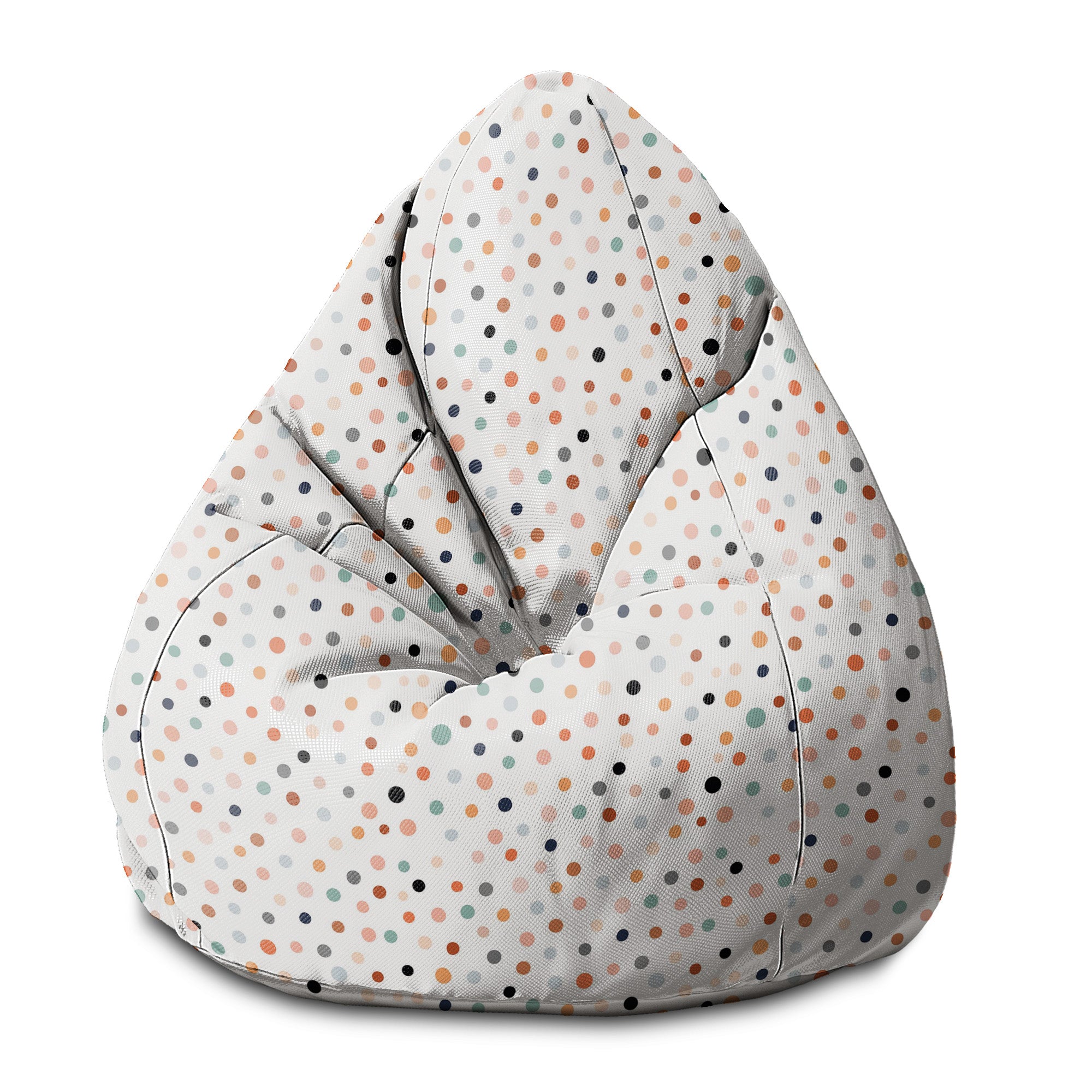Pearshape Pouf Pastel Dots