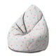 Sitzsack Birnenform Pastellherzen-M-Samt