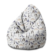 Sitzsack Birnenform Pastell Kinder Dinosaurier-M-Oxford