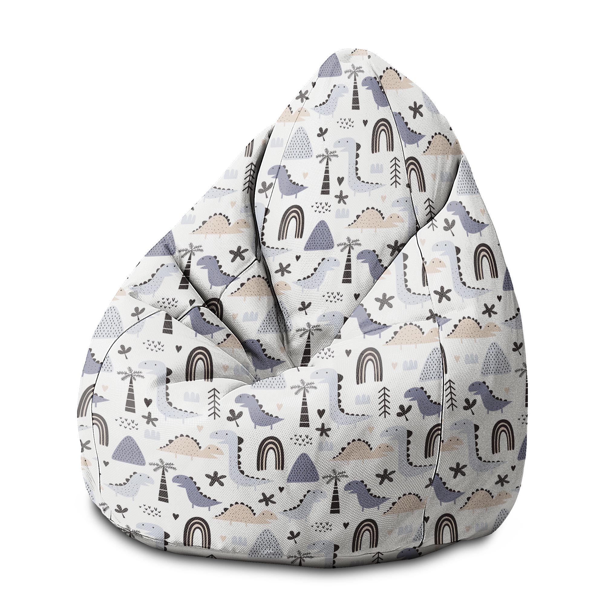 Puf Pearshape Pastel Kids Dinosaur-M-Velvet