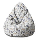 Sitzsack Birnenform Pastell Kinder Dinosaurier-S-Oxford
