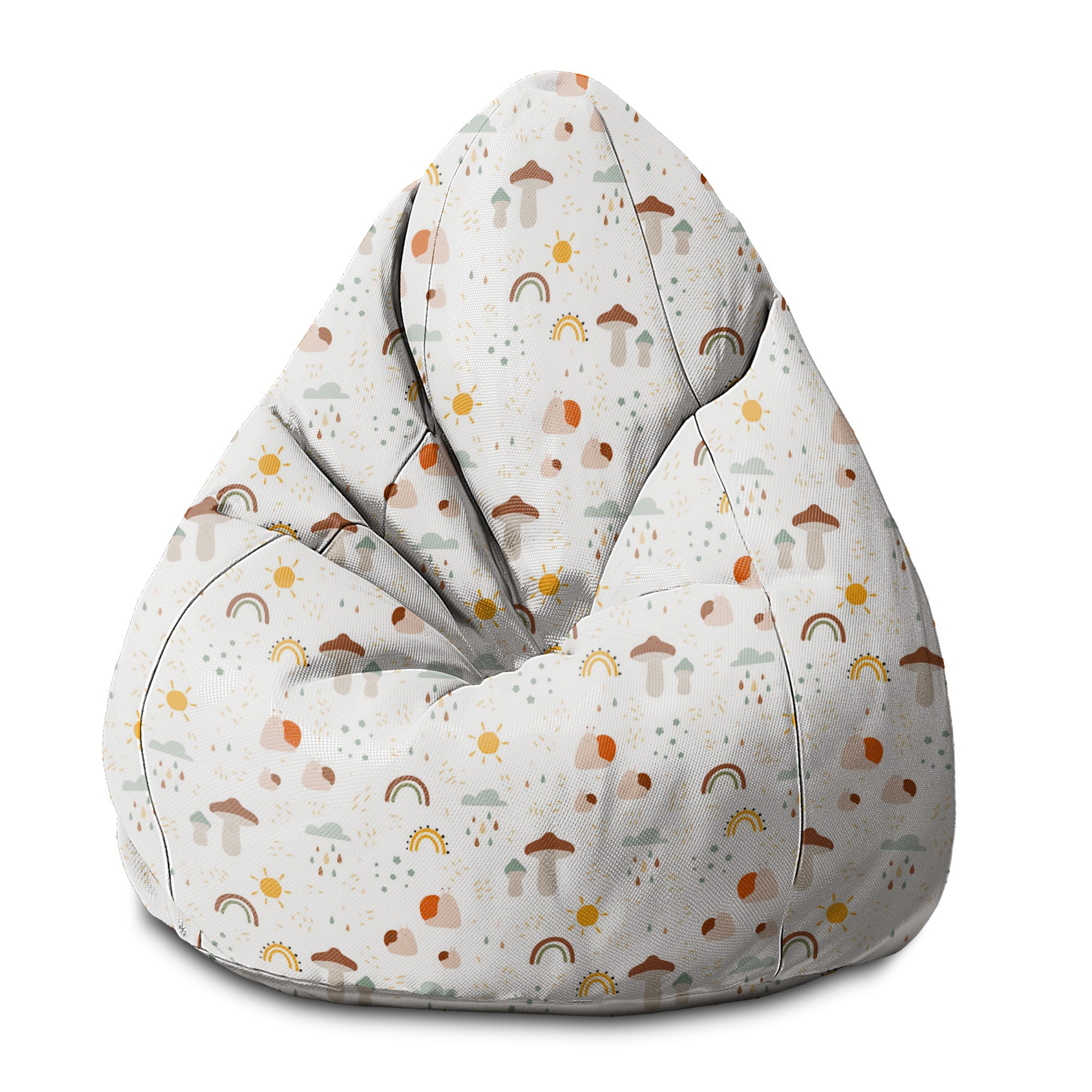 Puf Birnenform Herbstpilz-S-Samt