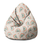 Puf Birnenform Boho Rainbow mit Sternen-S-Samt