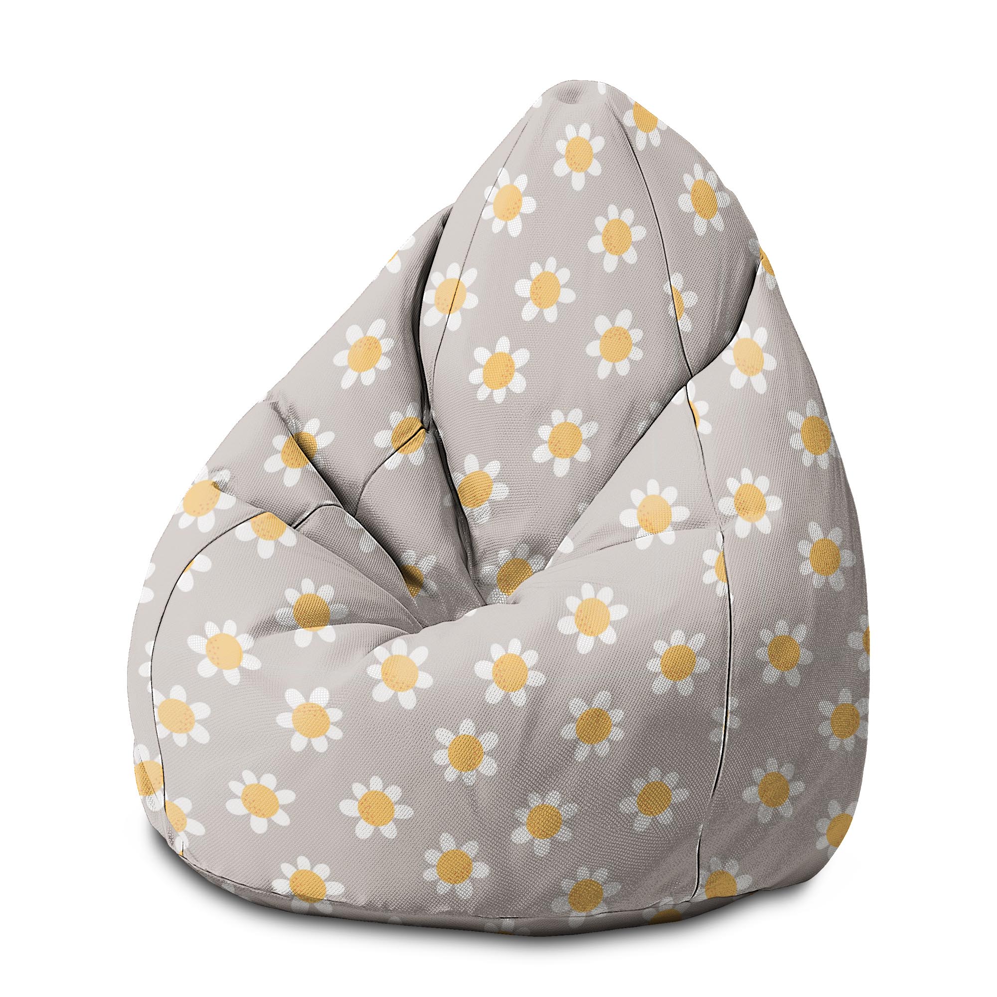 Sedací vak Pearshape Daisies-M-Oxford