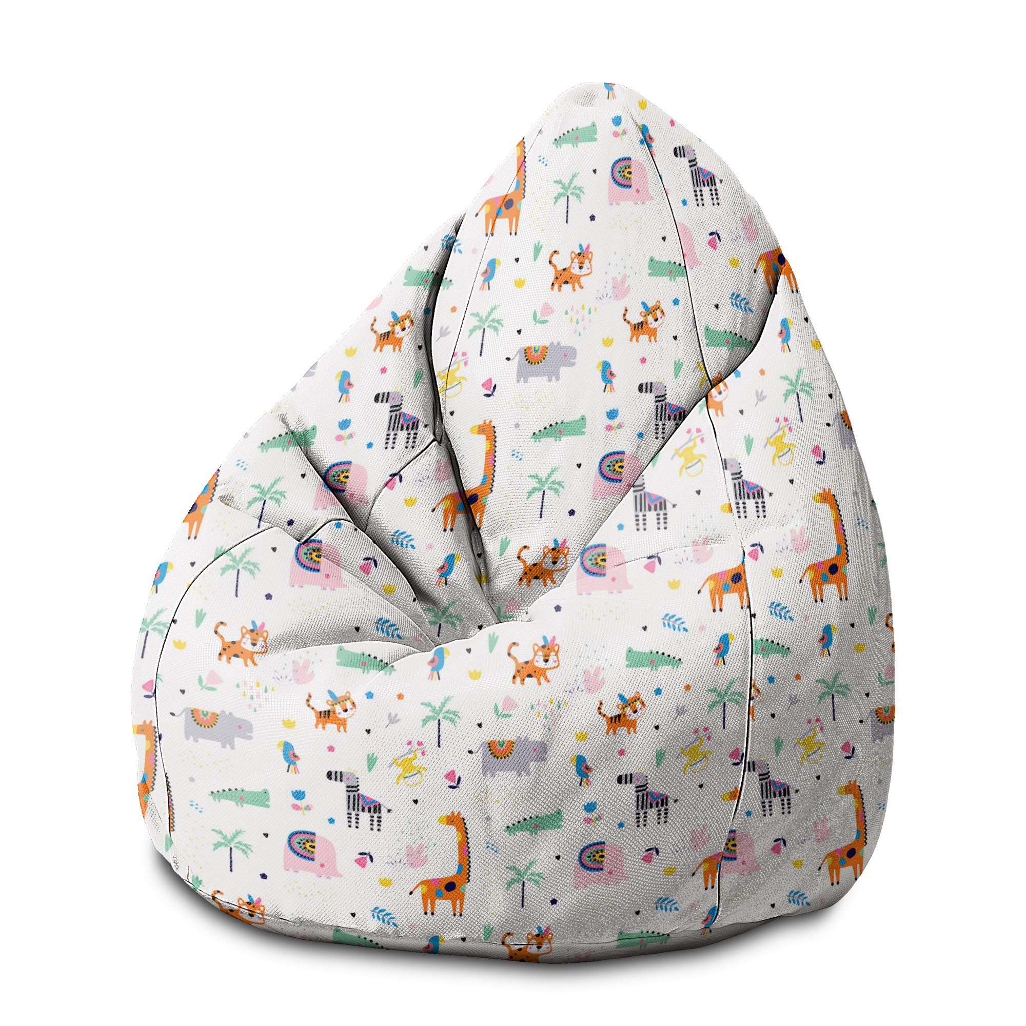 Pearshape Pouf Happy Zoo-M-Velvet