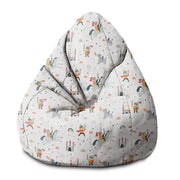 Puf Birnenform Ritter und Drache-S-Samt