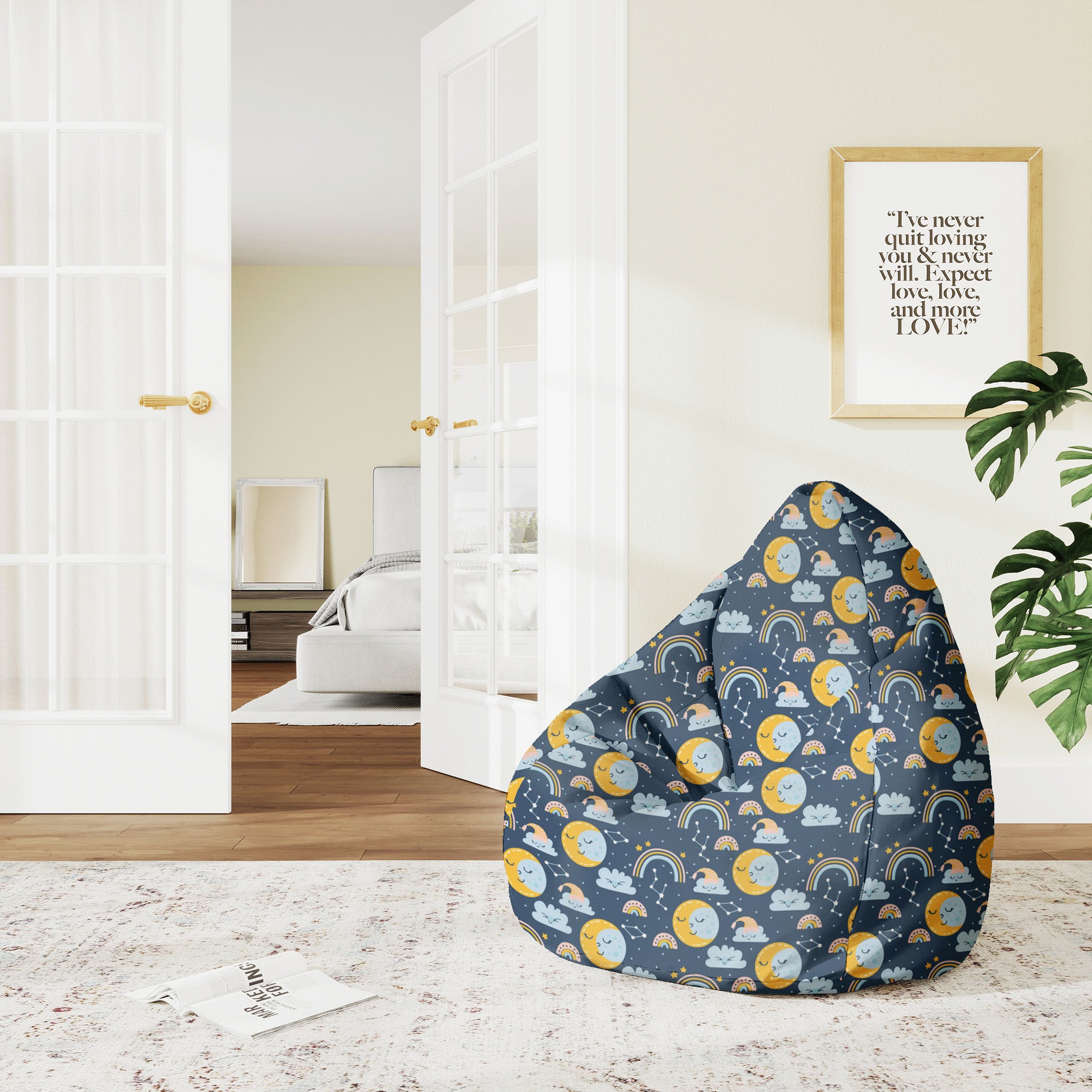 Pearshape Pouf Night Night-M-Velvet
