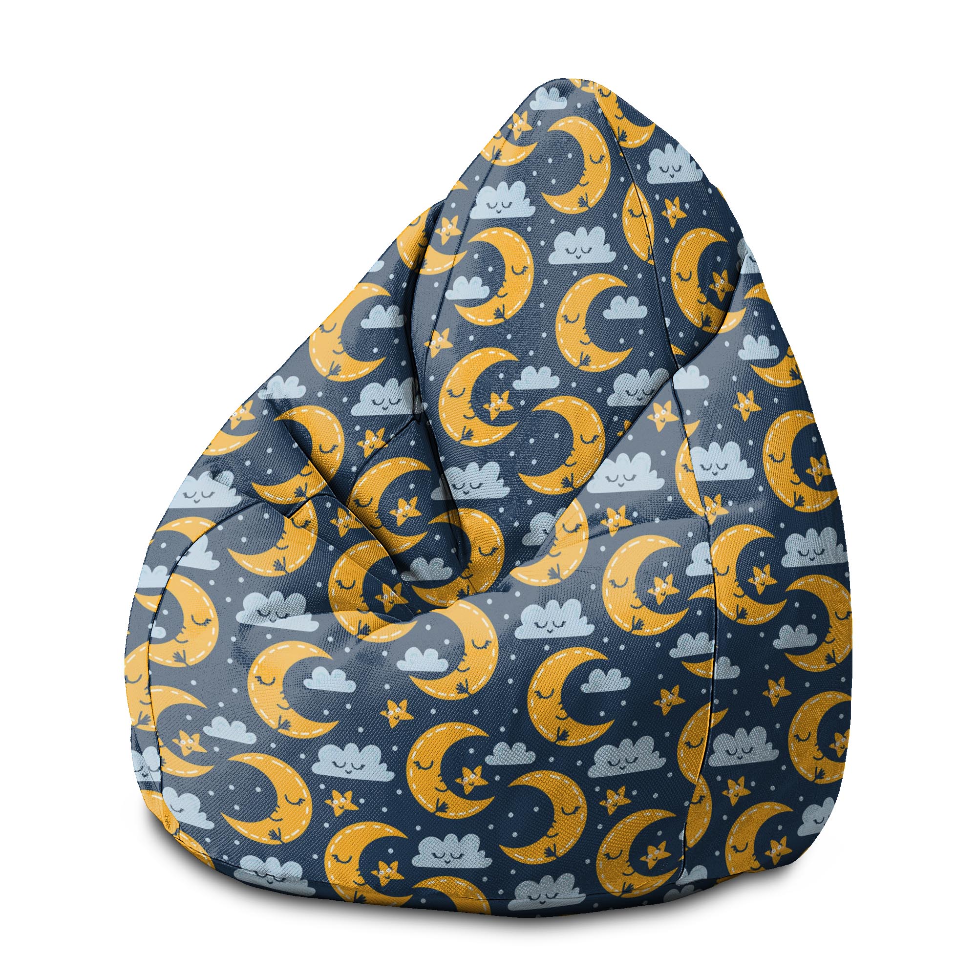Puf Pearshape Night Sky-M-Velvet