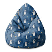Sedací vak Pearshape Rabbit in the Space