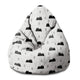 Puf Pearshape Scandi Mountains