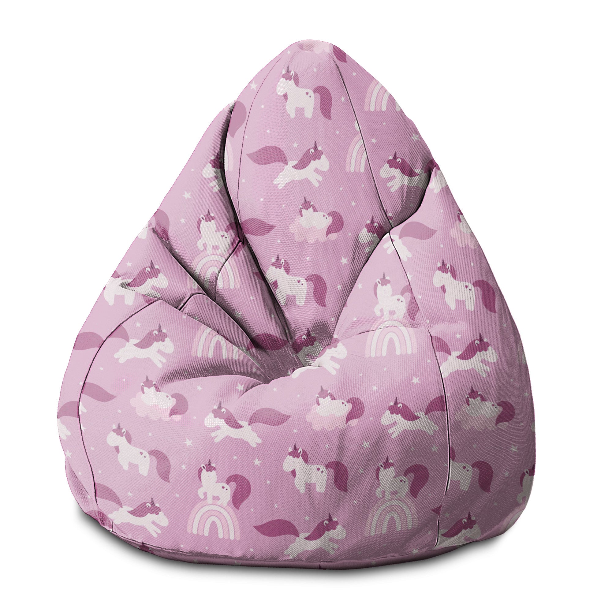 Puf Pearshape Unicorns and Clouds-S-Velvet