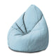 Pearshape Puff White Dot on Blue-M-Velvet