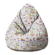 Puf Pearshape Unicorn Land-S-Velvet