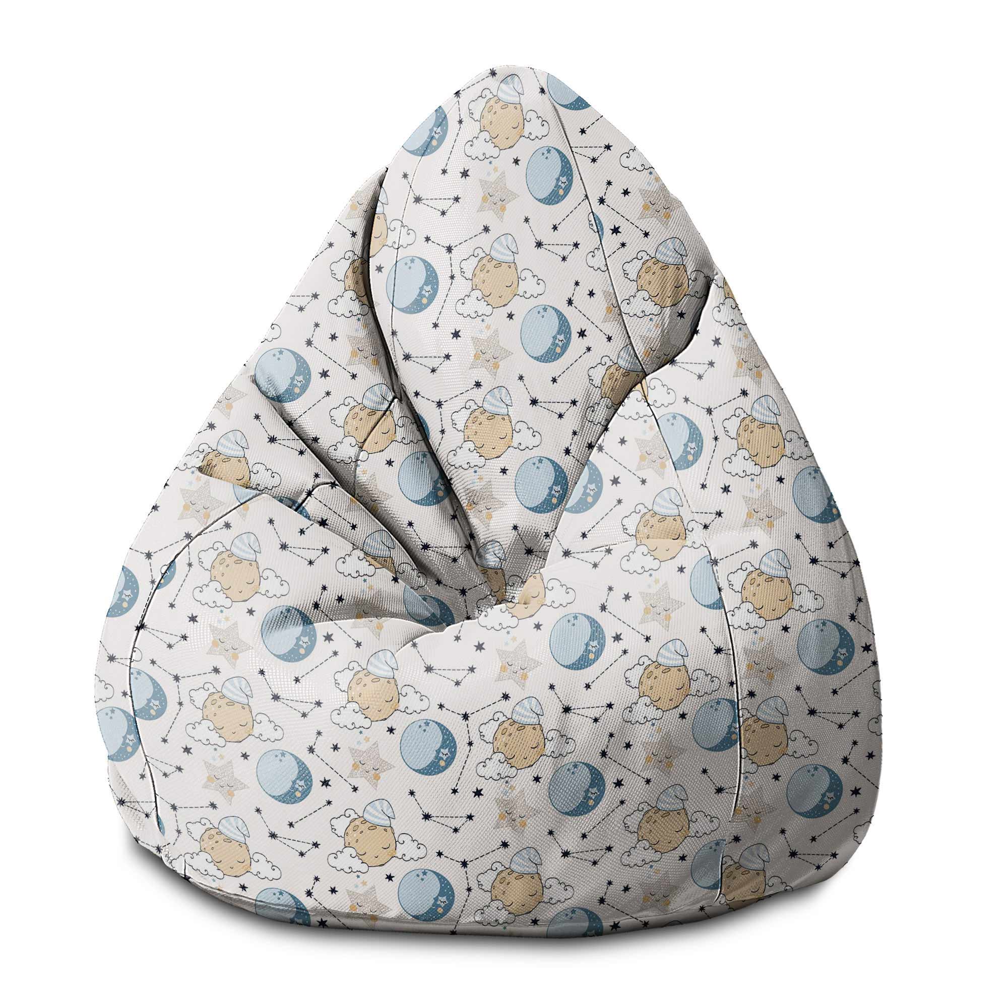 Pearshape Beanbag Sleeping Moon-S-Oxford