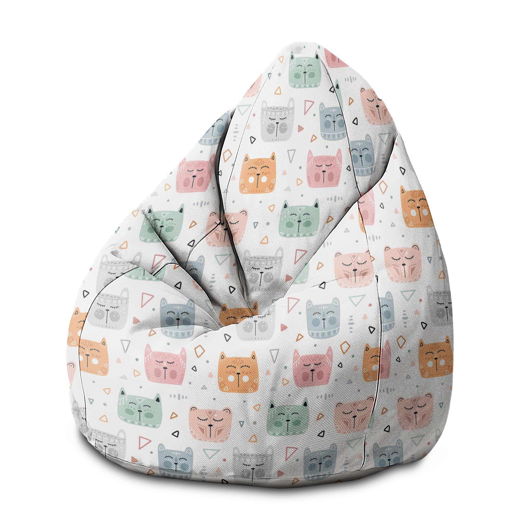 Puf Pearshape Sleepy Cats-M-Velvet