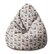 Puf Pearshape Seal in the Circus-S-Velvet