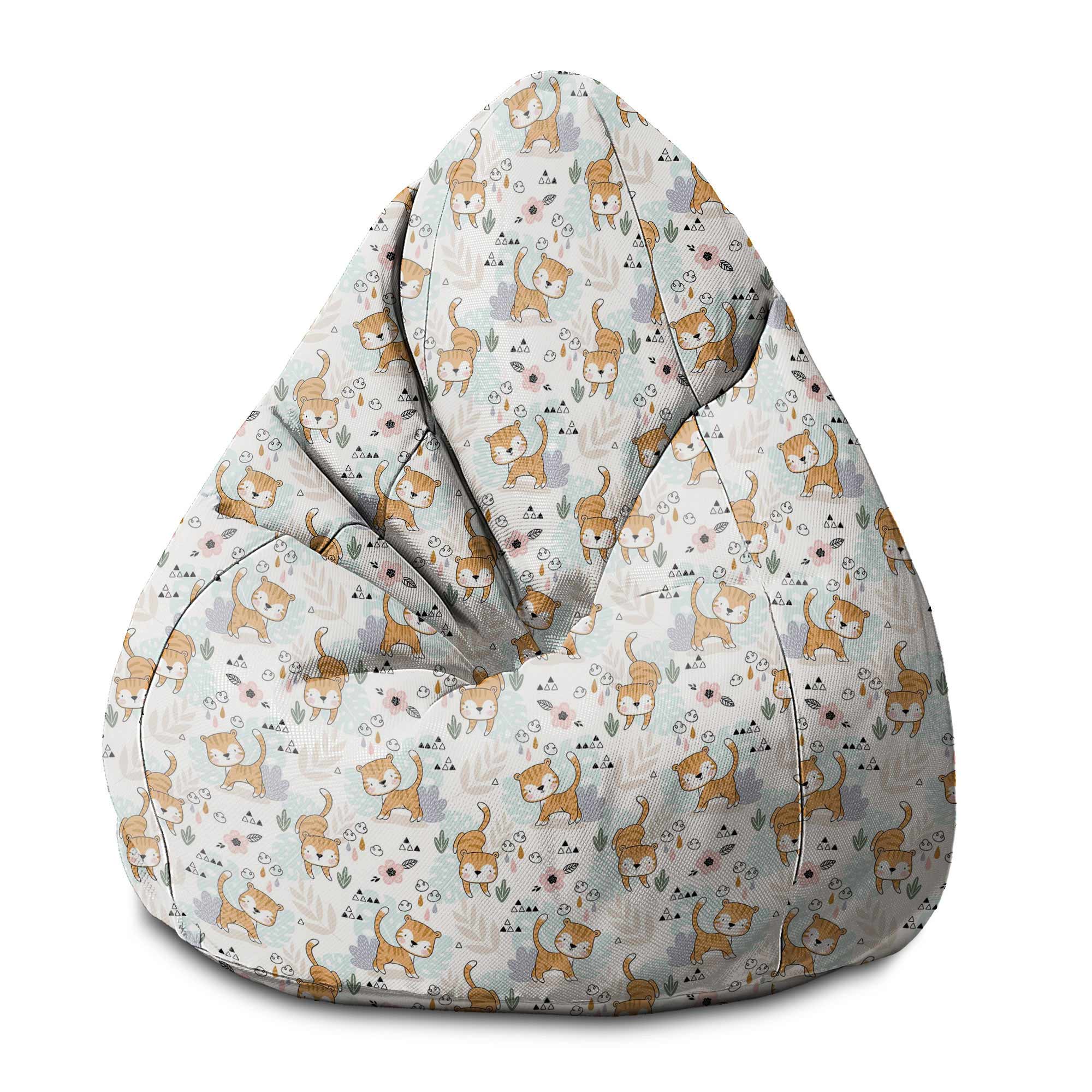 Pearshape Puff Playing Tiger-S-Oxford