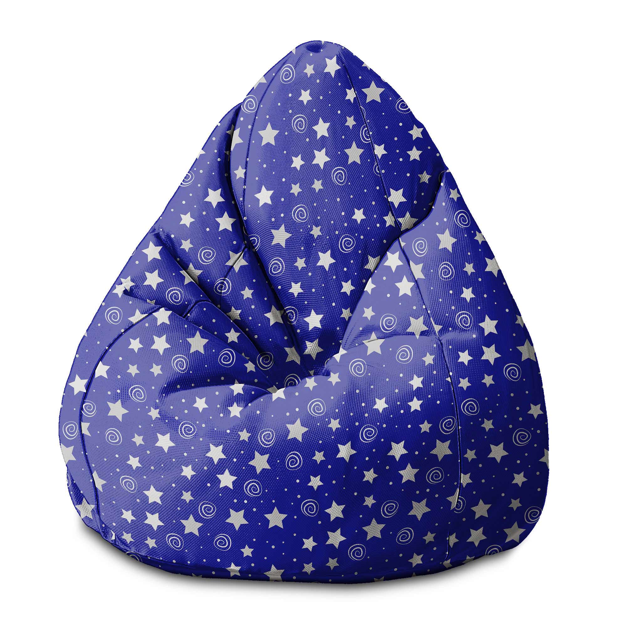 Sedací vak Pearshape Night Sky Pattern-S-Oxford