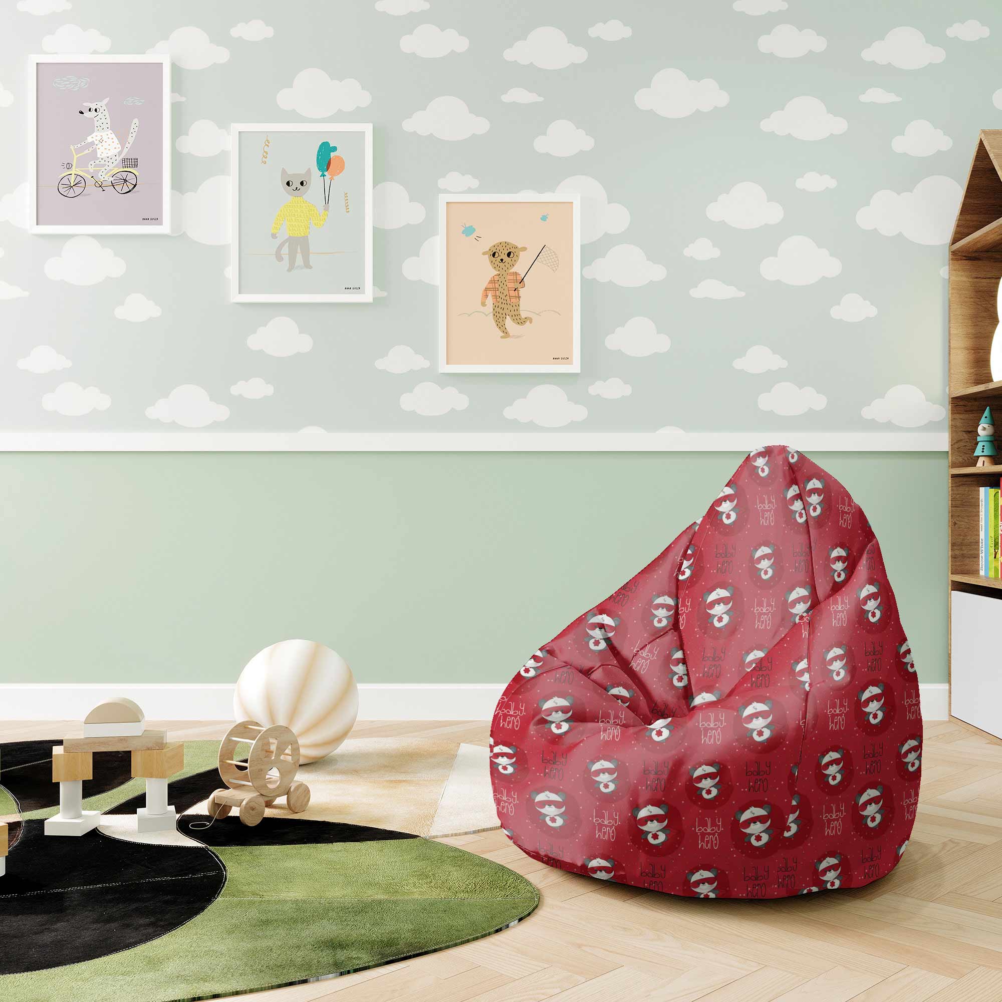 Puf Pearshape Baby Hero-S-Velvet