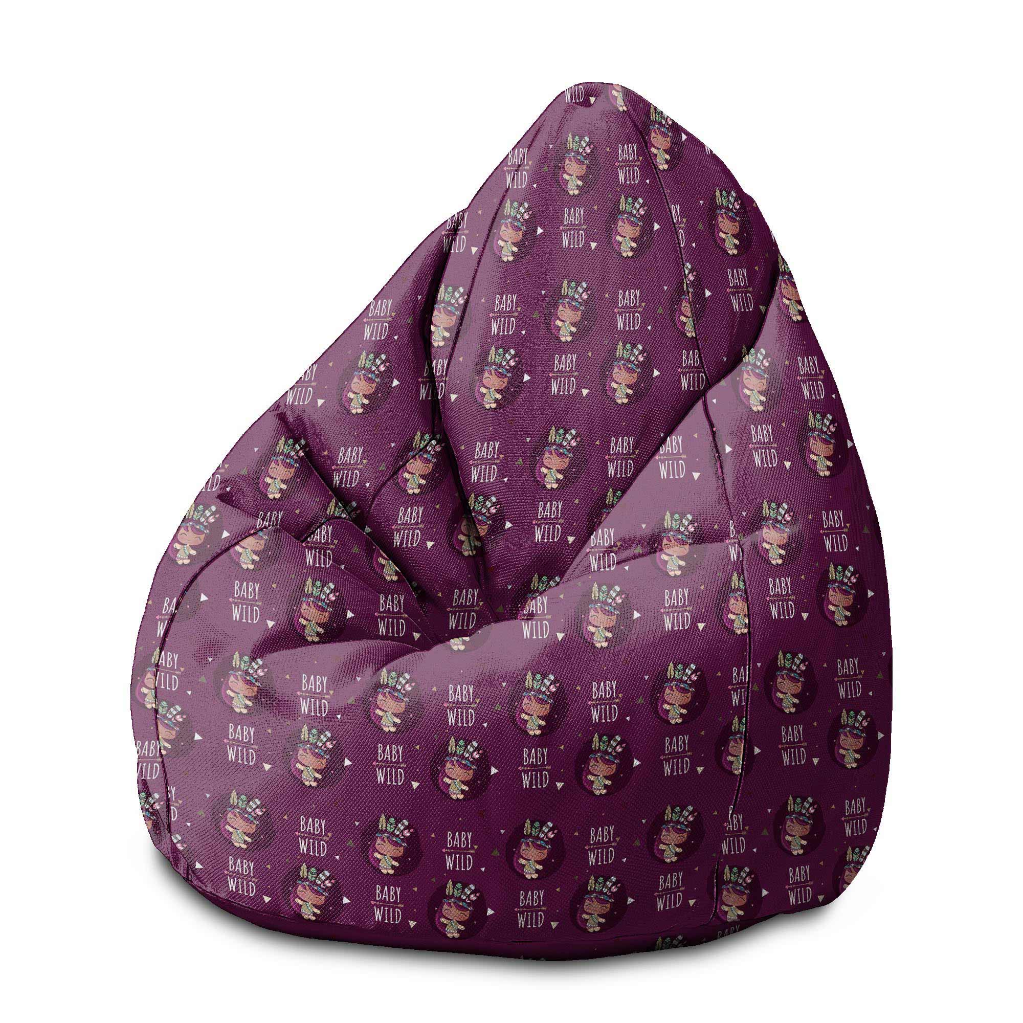 Puf Birnenform Baby Wild-M-Samt