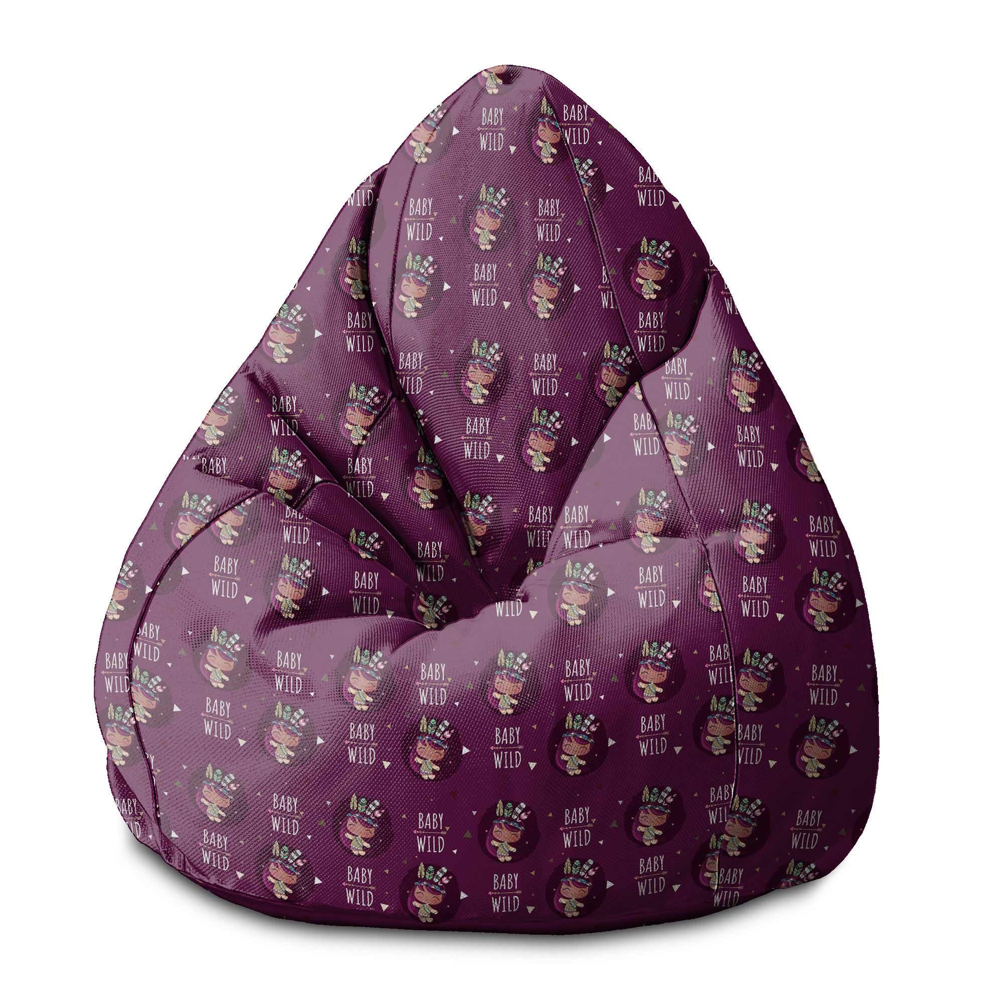 Pearshape Baby Wild-S Velvet Pouf