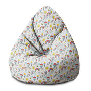 Pearshape Balloons and Rainbows-S Oxford Pouf