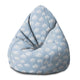 Puf Pearshape Blue Clouds