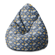 Puf Pearshape Blue Planes-S-Velvet
