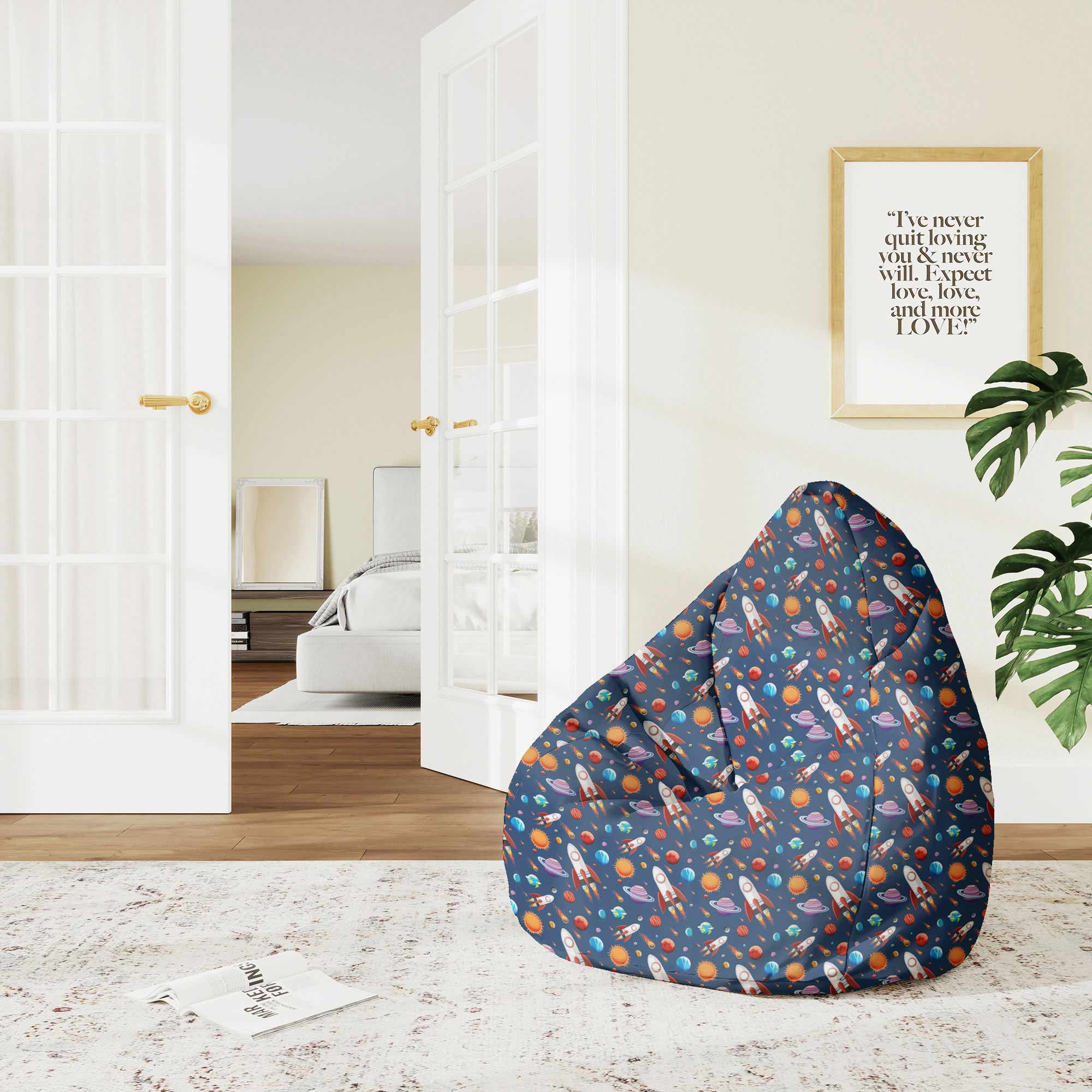 Puf Pearshape Cosmos-M-Velvet