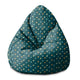 Puf Birnenform Bunte Herzen-S-Samt