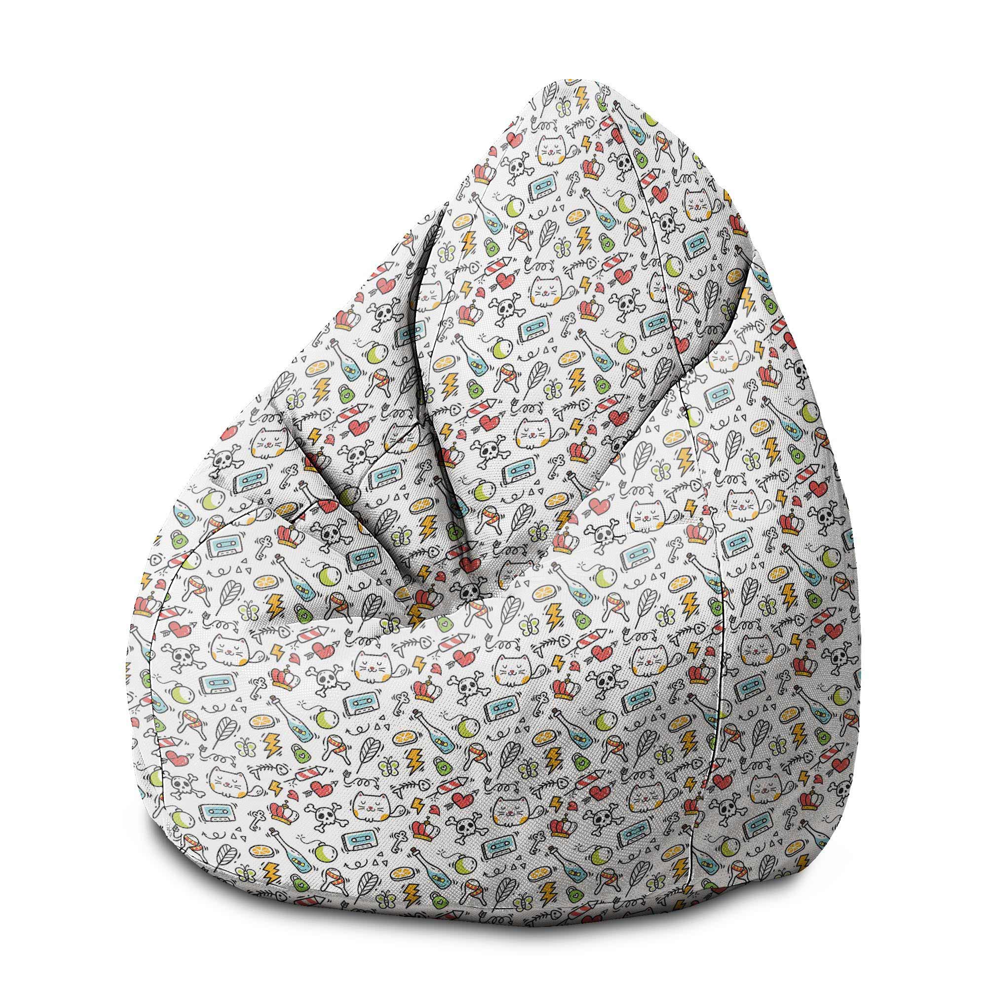 Puf Pearshape Cartoon Creepy Cat