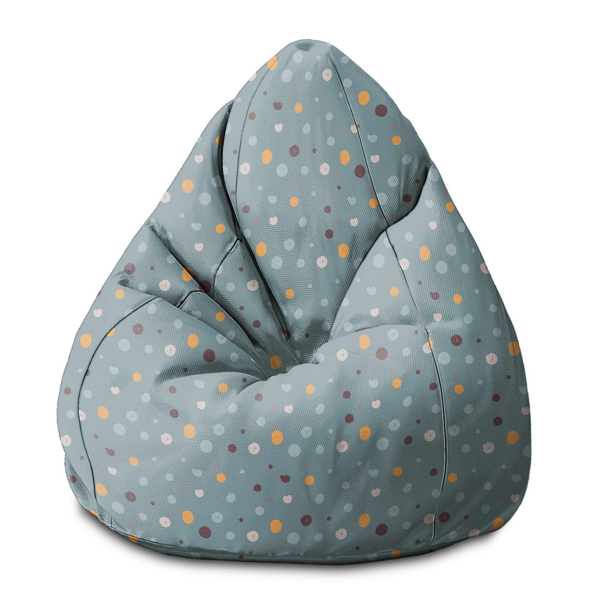 Puf Pearshape Barevné Puntíky-S-Velvet