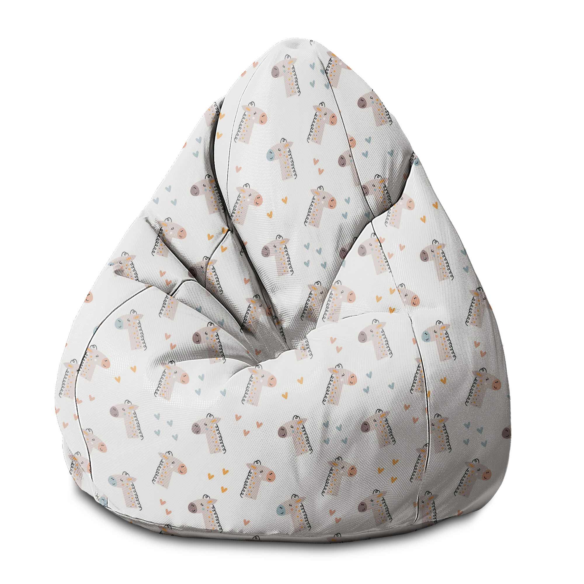 Puf Pearshape Roztomilá Žirafa-S-Velvet