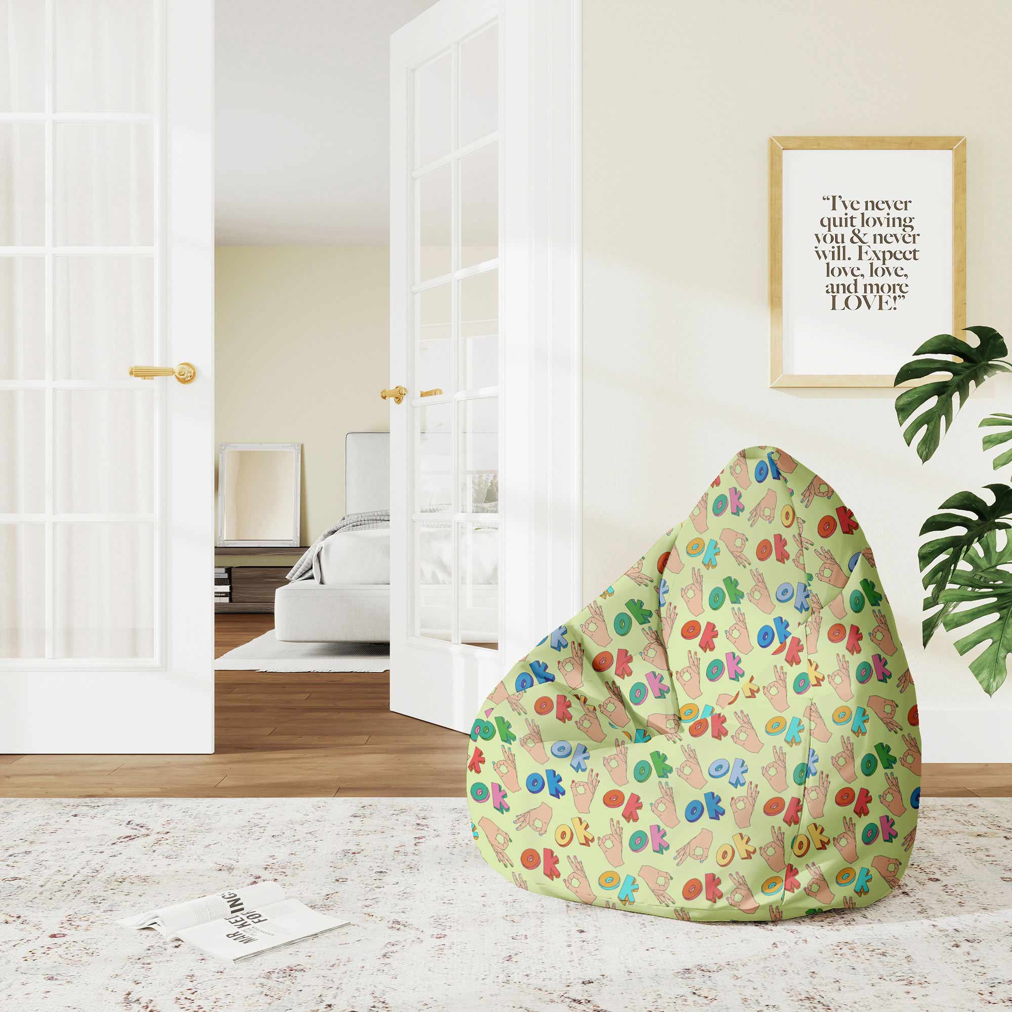 Puf Pearshape Everything is OK-M-Velvet