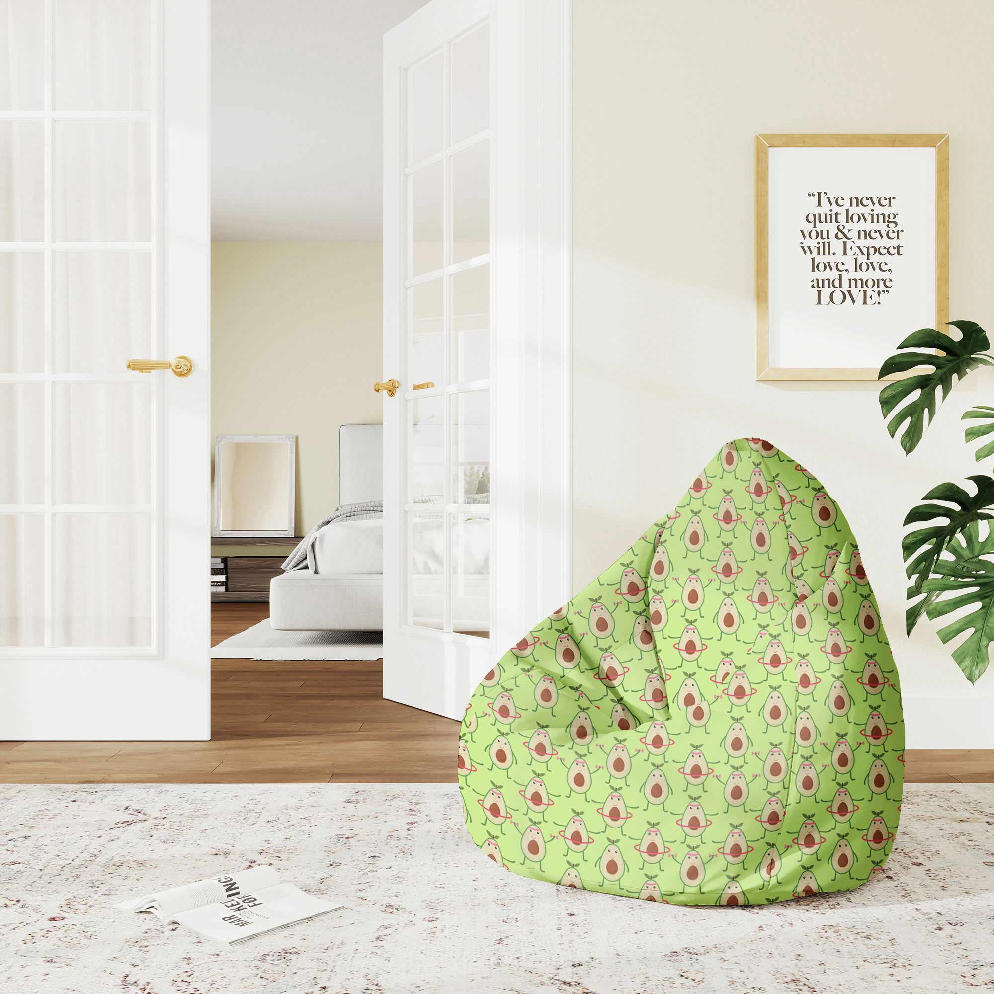 Puf Pearshape Exercising Avocados-M-Velvet