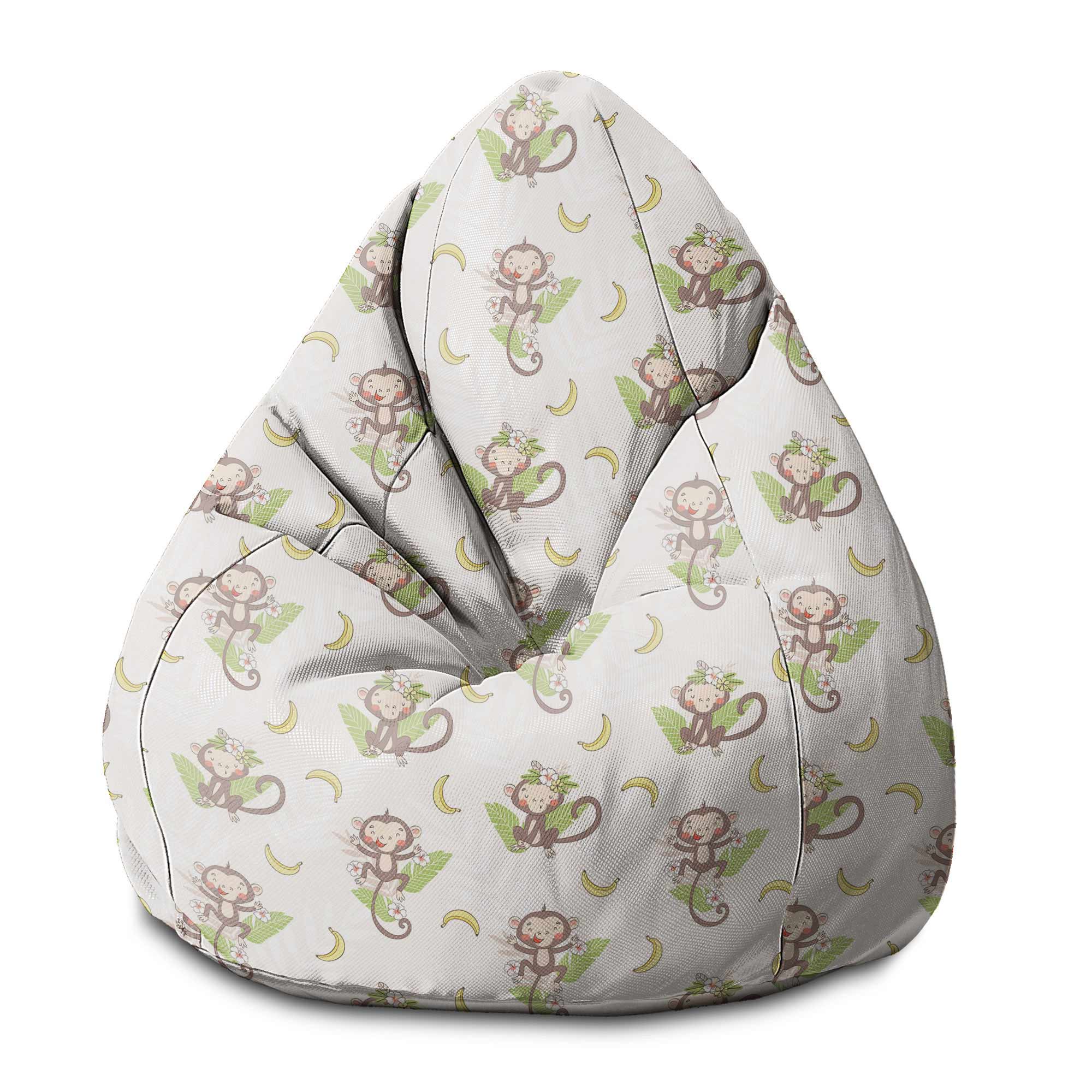 Puf Pearshape Funny Monkeys-S-Velvet
