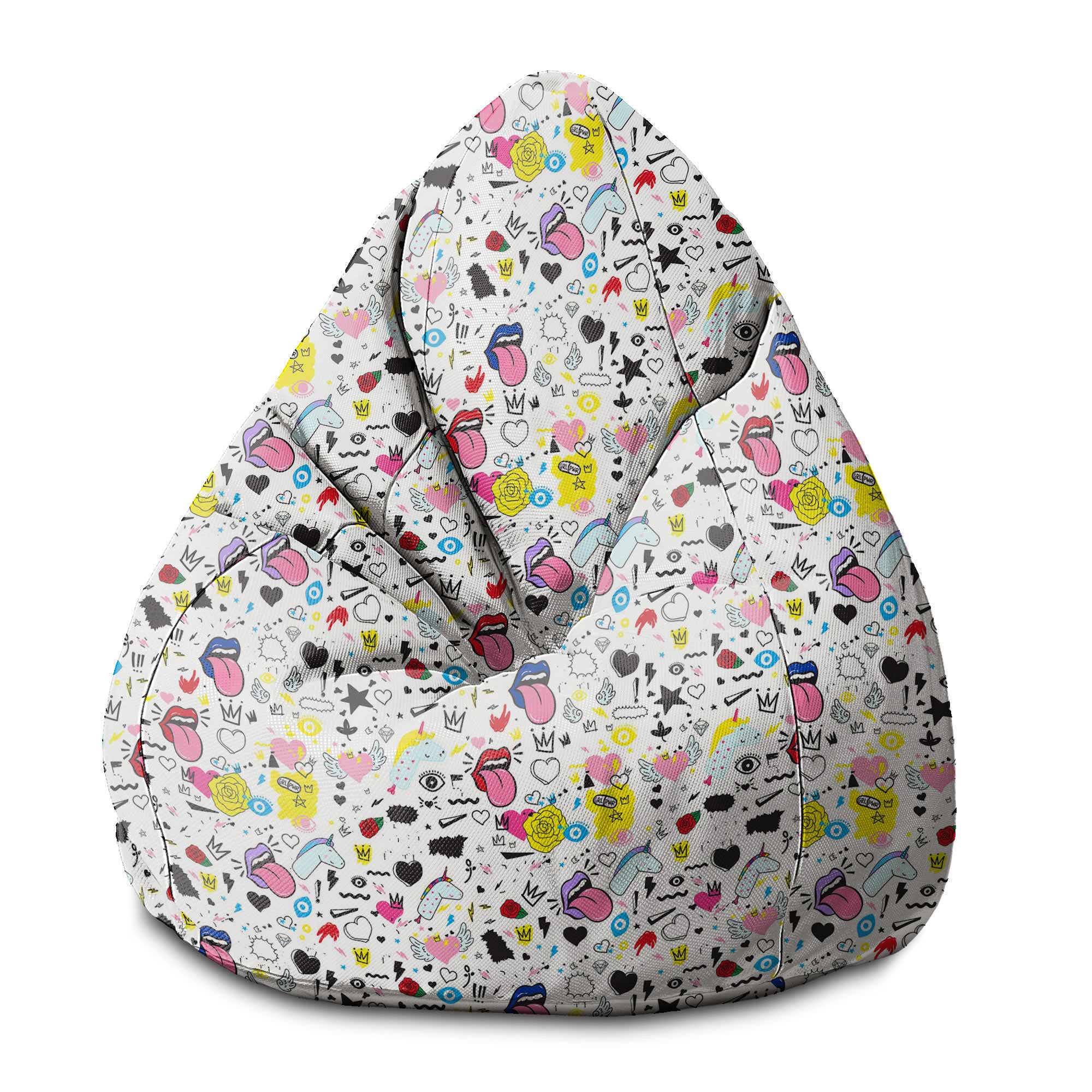 Puf Pearshape Girl Power-S-Oxford