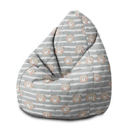 Puf Pearshape Happy Bear-M-Oxford