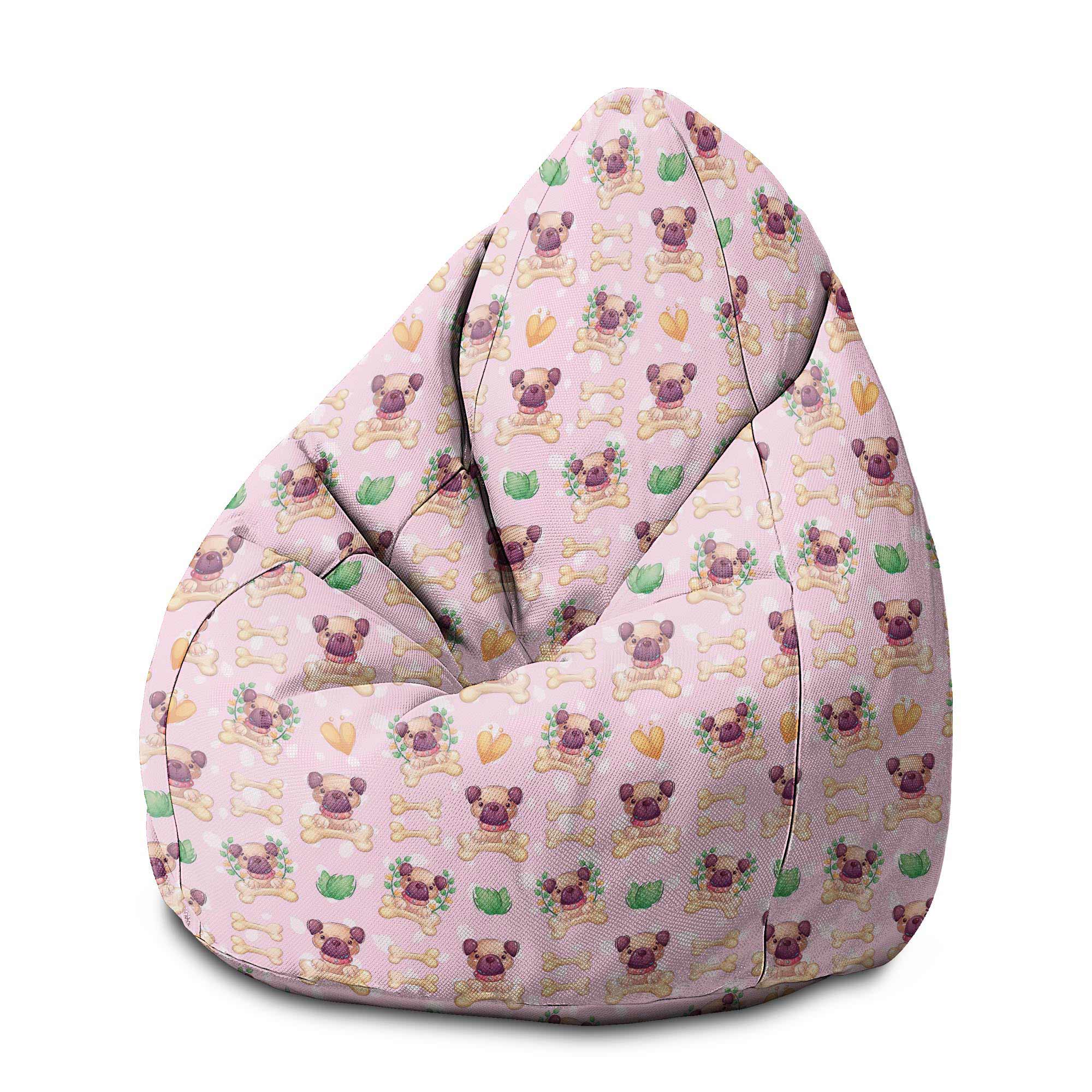 Puf Pearshape Happy Small Dogs-M-Velvet