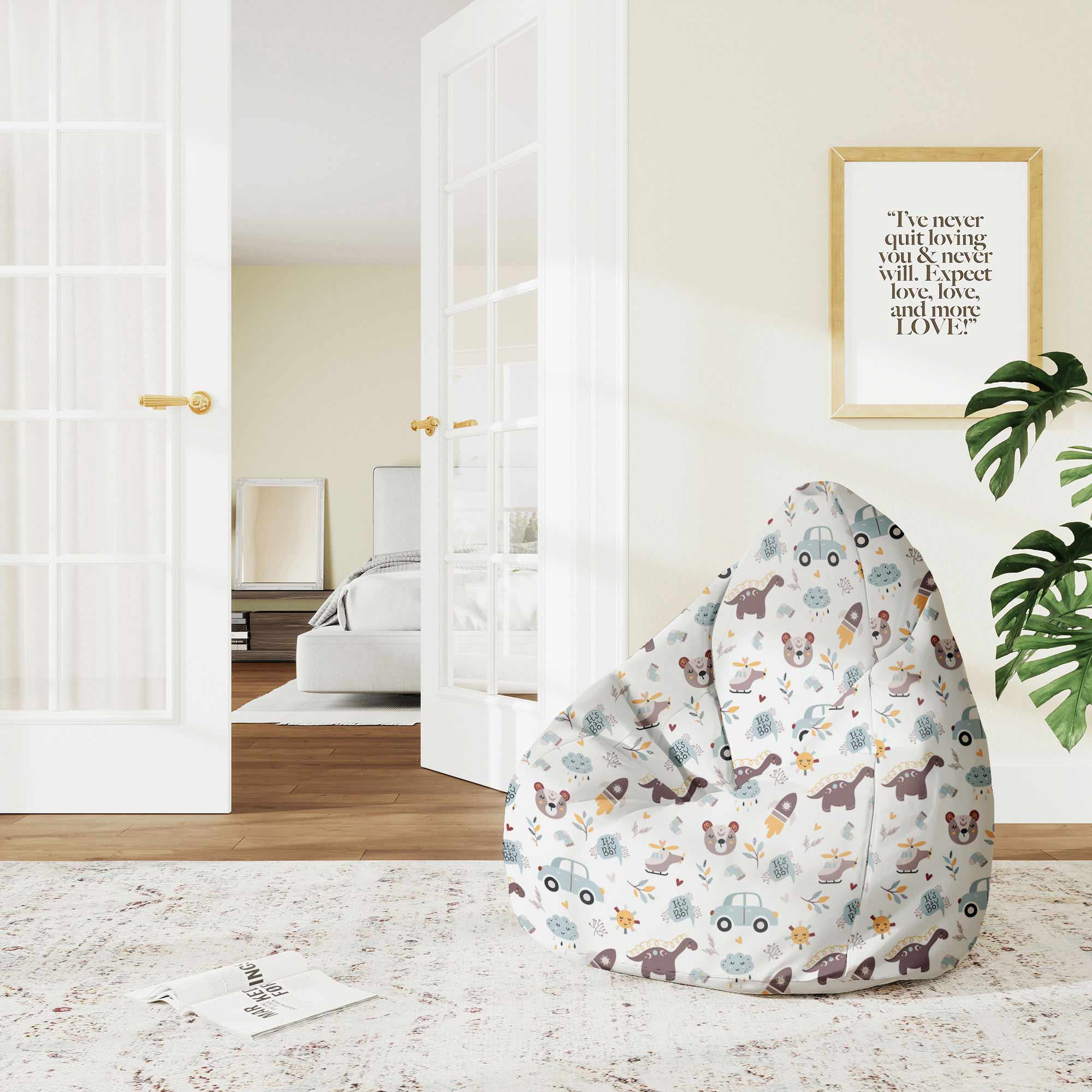 Puf Pearshape It's a Boy-M-Oxford