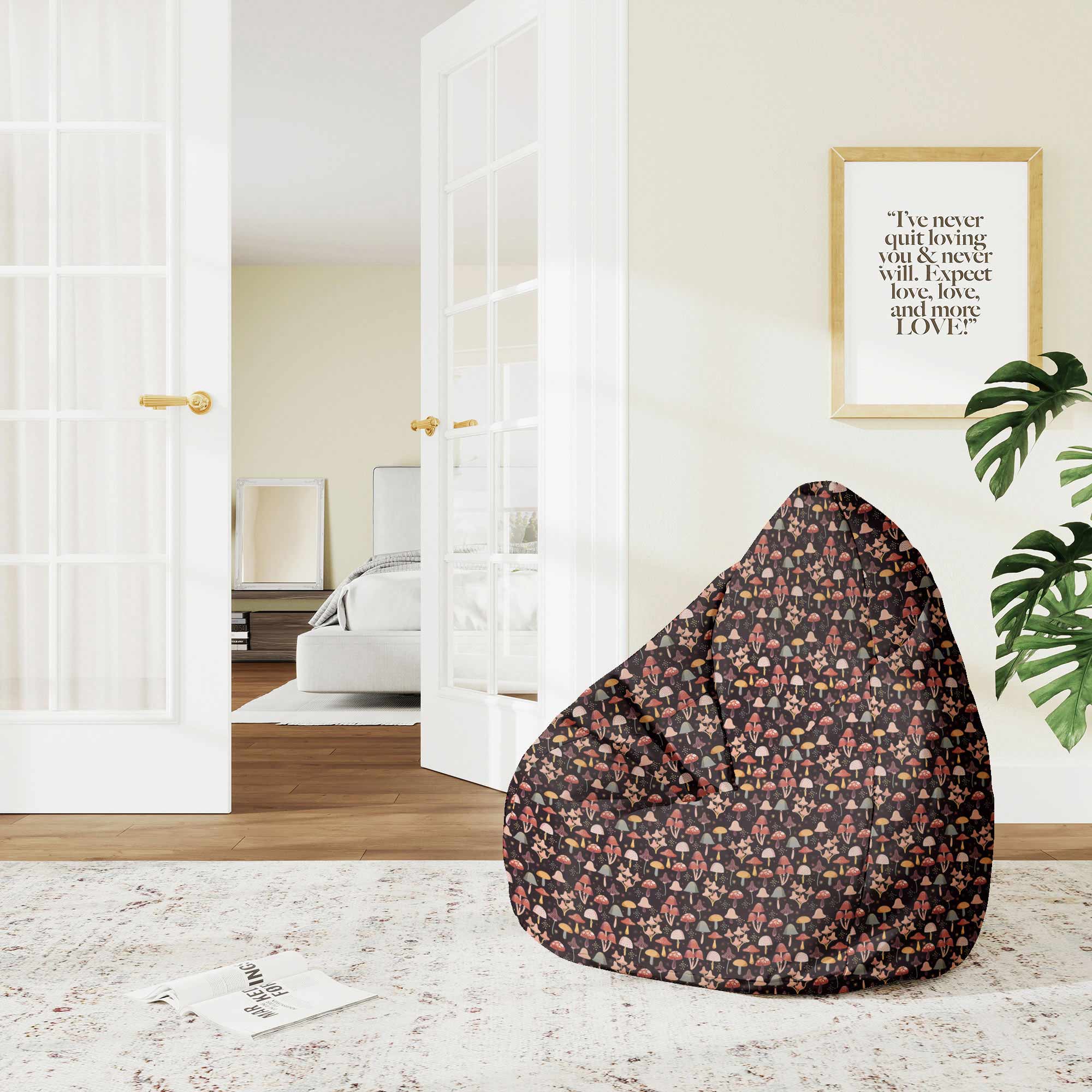 Puf Pearshape More Mushroom-M-Velvet