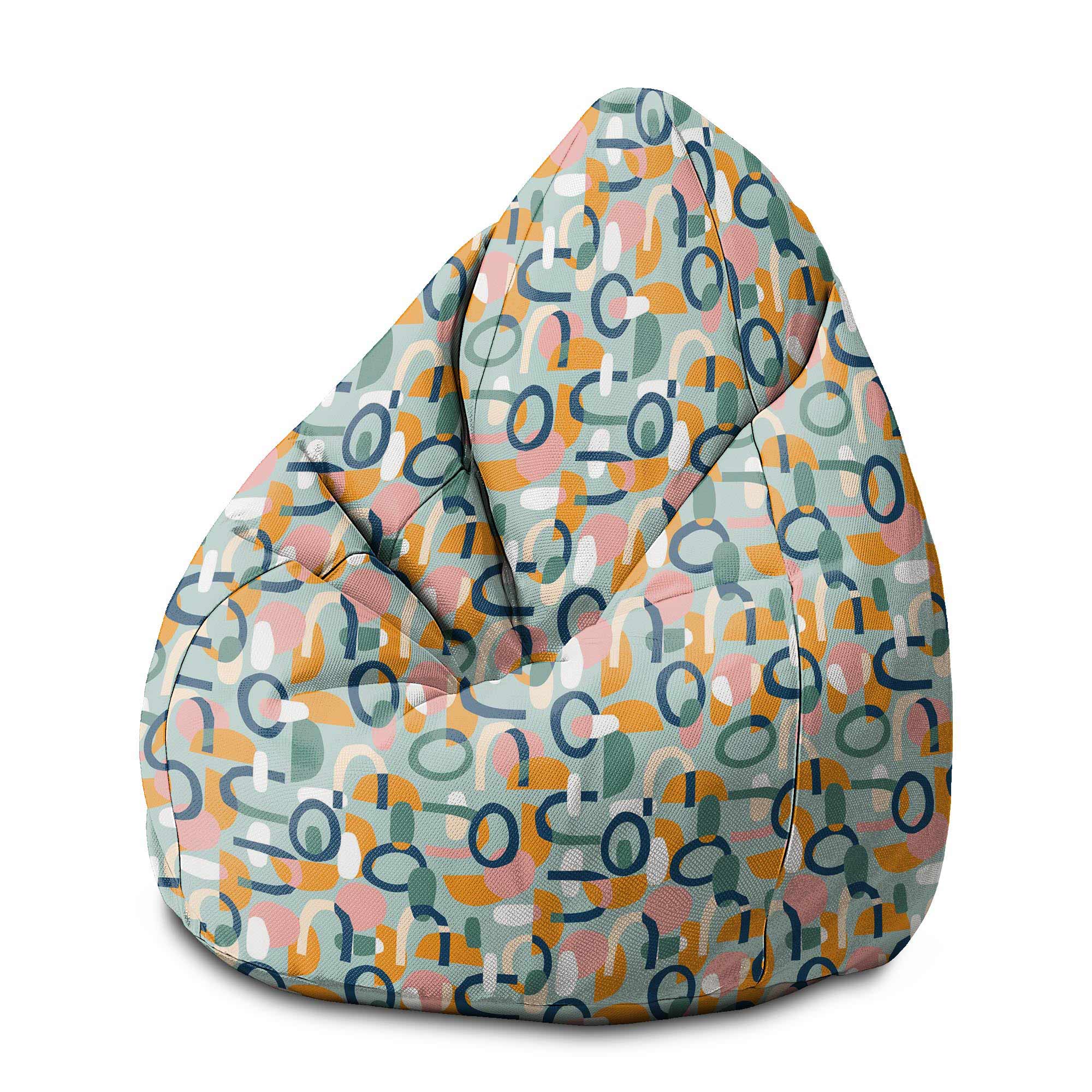 Puf Pearshape Abstract Cut Out-M-Velvet