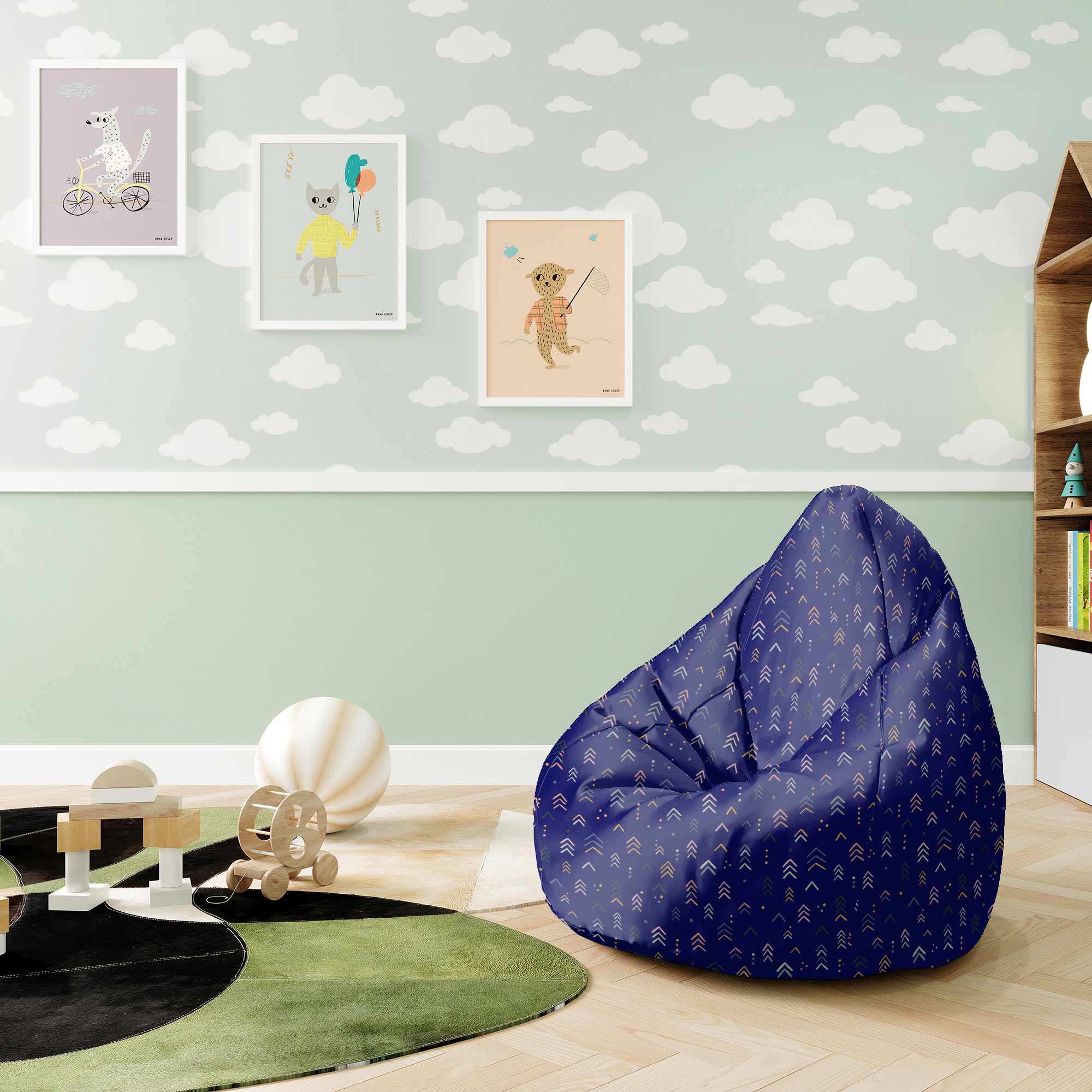 Puf Pearshape Abstract Soft Shapes