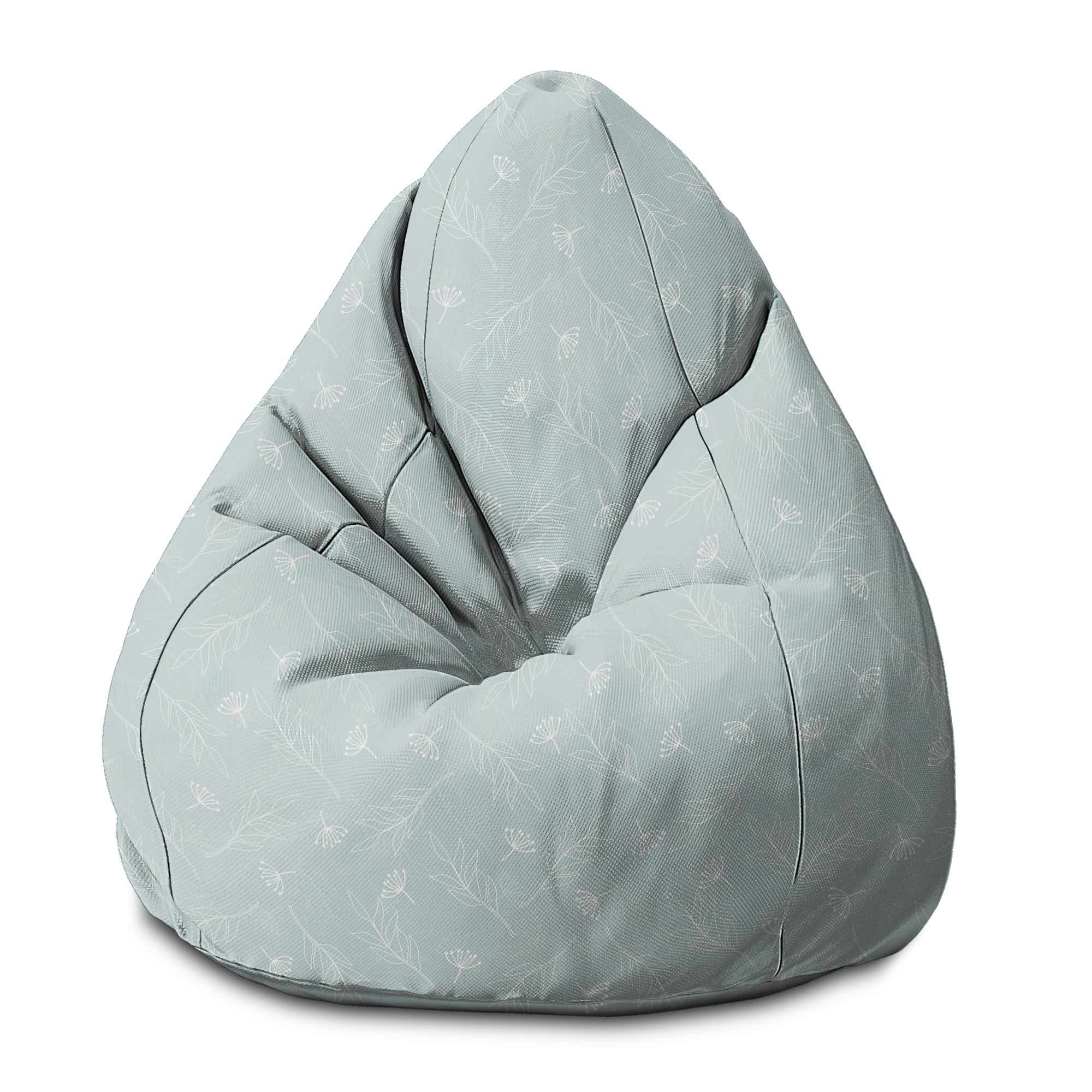 Pearshape Blue Monday Morning Pouf-S-Oxford