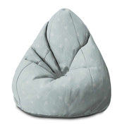 Pearshape Blue Monday Morning Pouf-S-Velvet