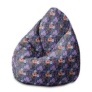 Pearshape Botanical Pattern Pouf-M-Oxford