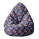 Puf Pearshape s botanickým vzorem S-Velvet